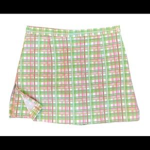 Allyson Whitmore Golf Skirt/ Skort/Shorts Women's Pink White Green Tennis Sz 14P